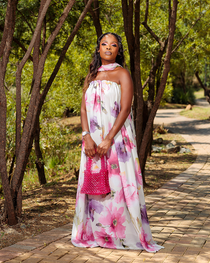 Nkosazana The Pink Floral Maxi - BMashilo Designs