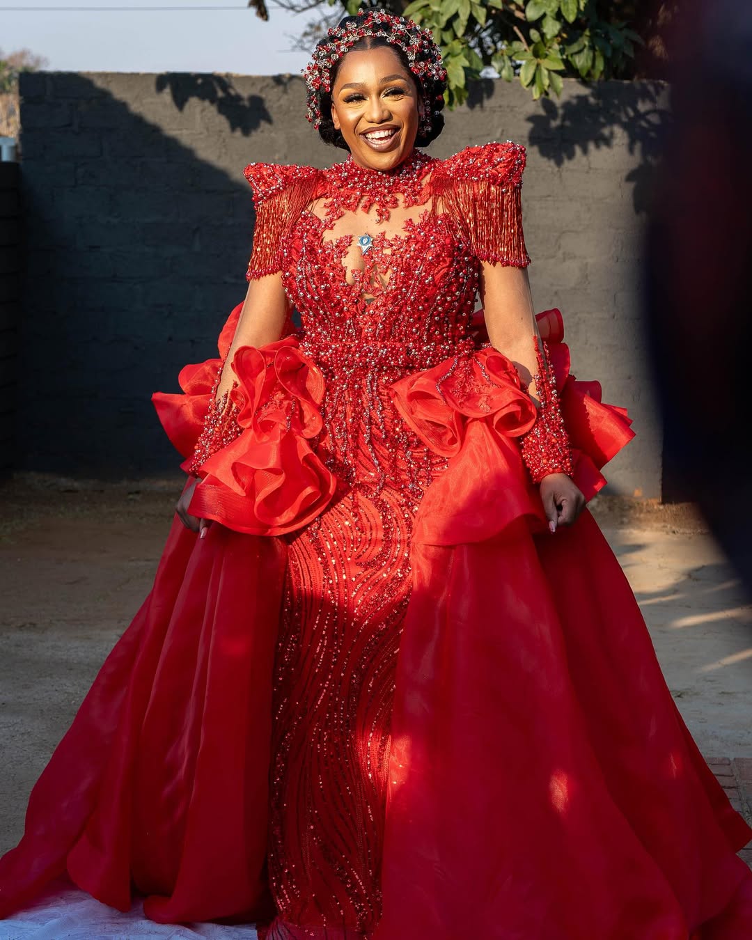 RED BLOSSOM (WITH OVERSKIRT)