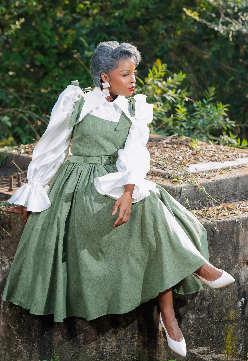 MORERO THE DRESS (OLIVE GREEN)