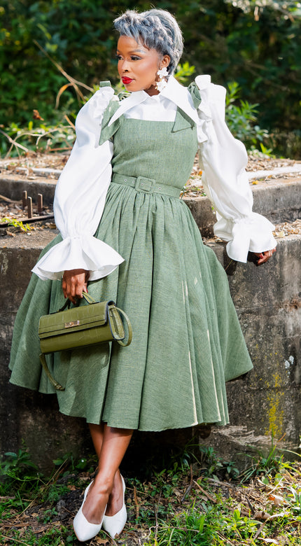MORERO THE DRESS (OLIVE GREEN)