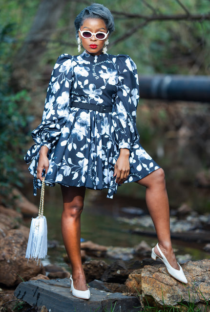 BAHWADUBA IN BLACK (MINI LENGTH)