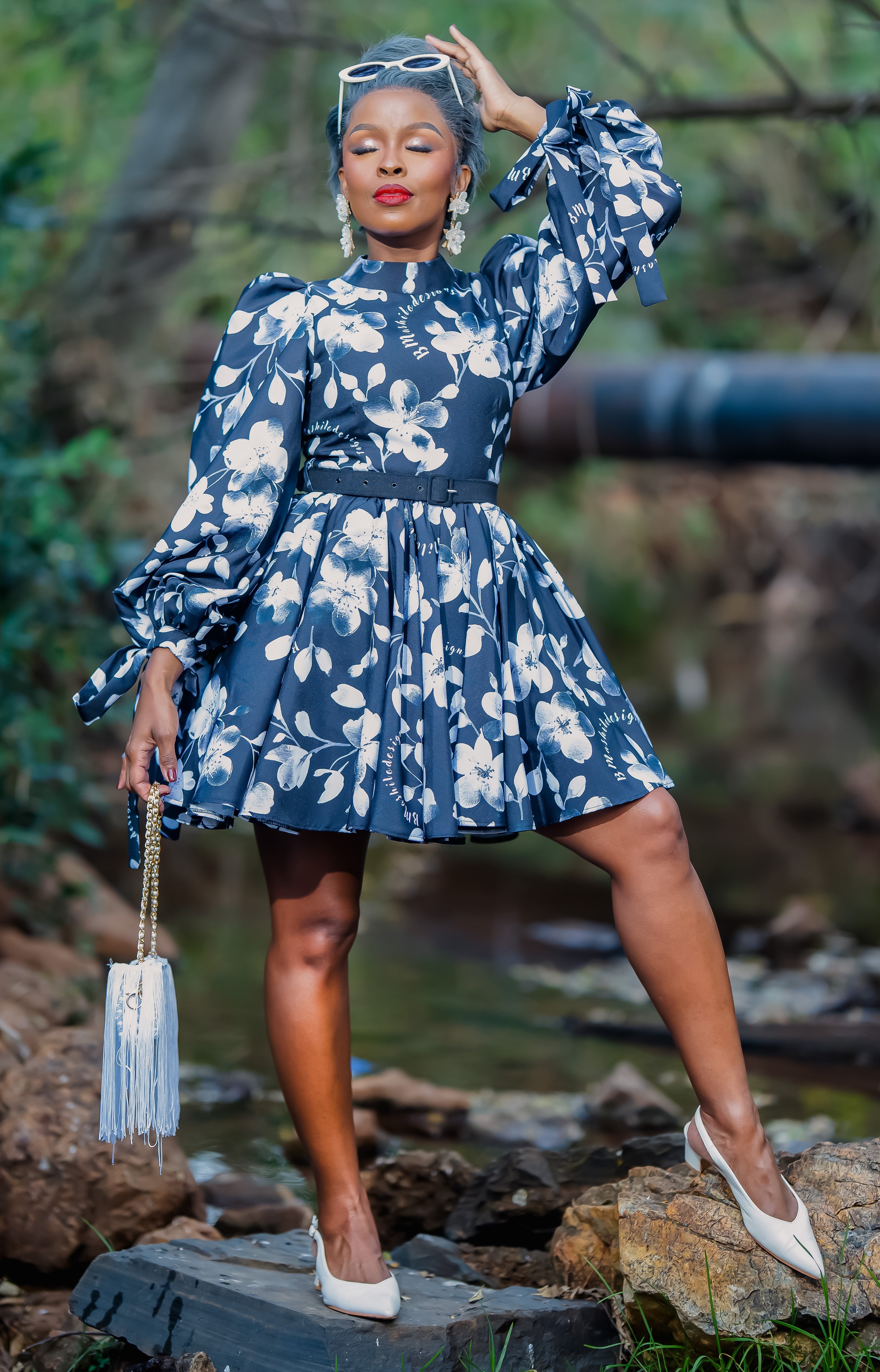 BAHWADUBA IN BLACK (MINI LENGTH)