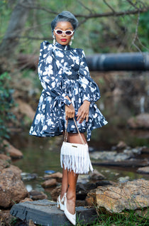 BAHWADUBA IN BLACK (MINI LENGTH)