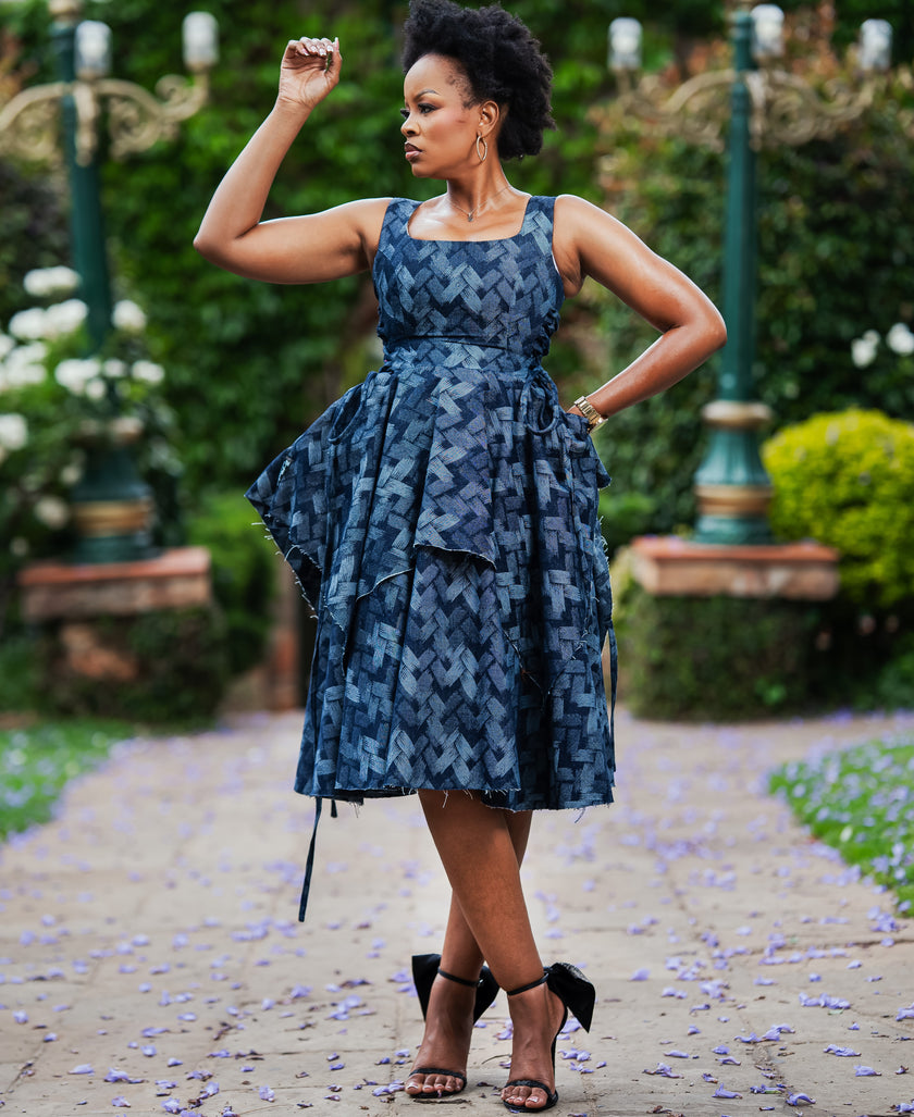 DITHETO THE DENIM DRESS