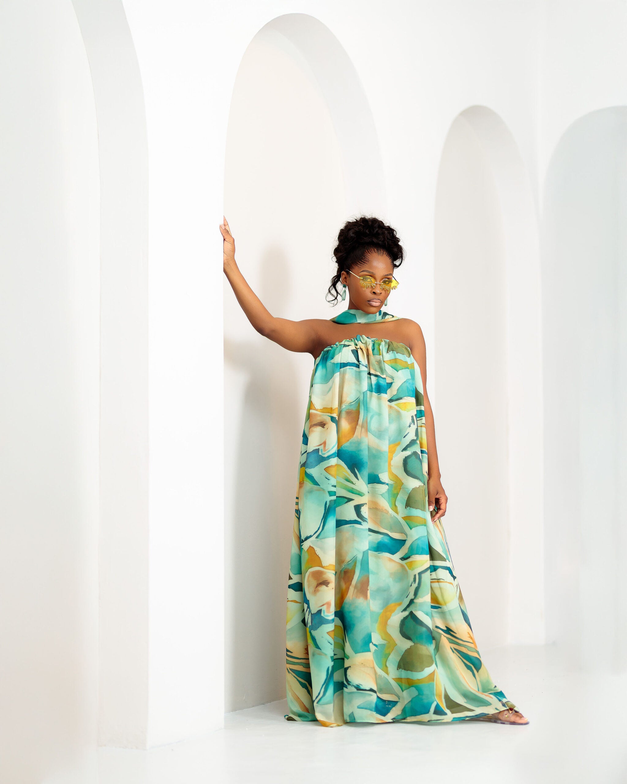 NKOSAZANA THE MAXI DRESS (SHADES OF OLIVE)