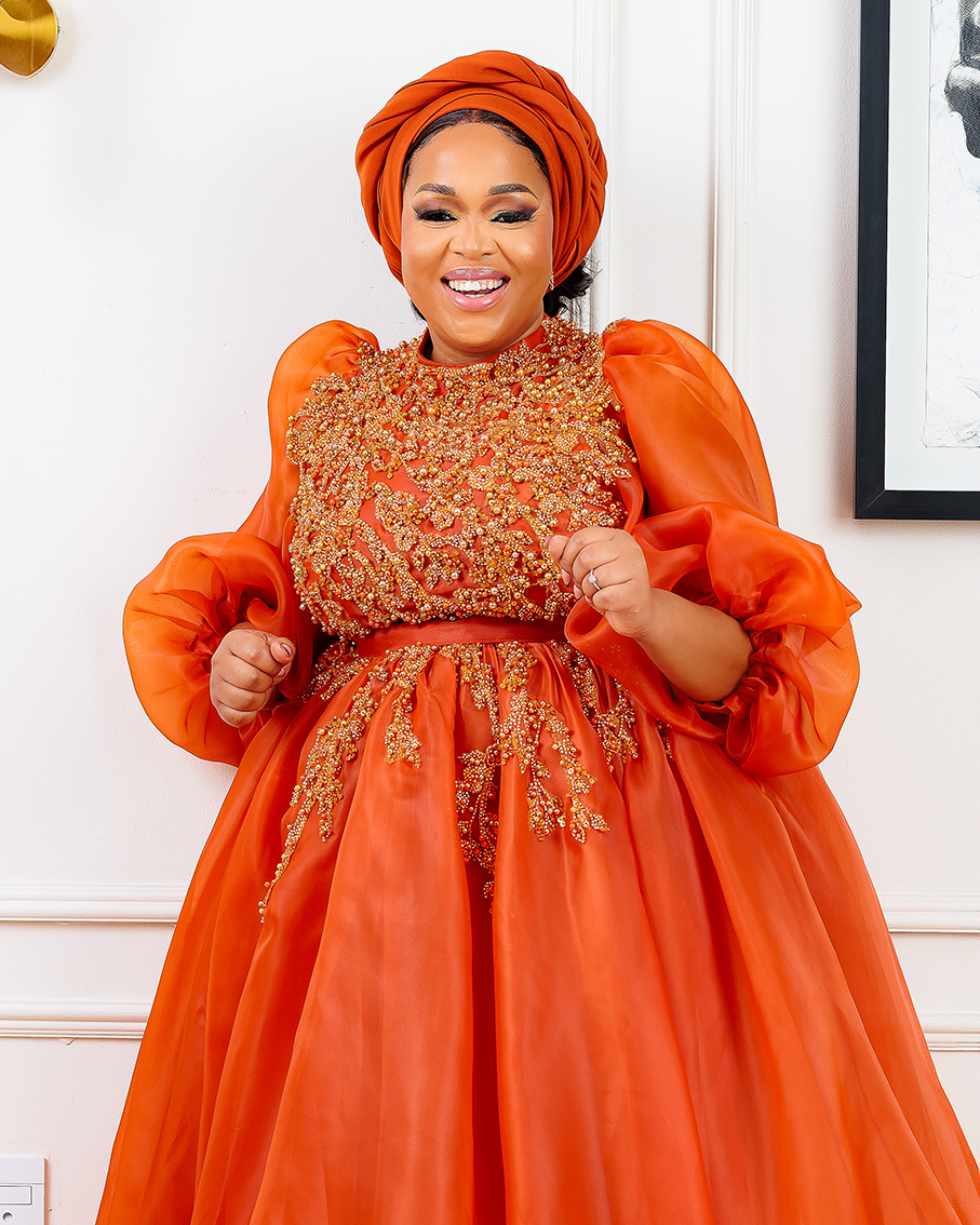 CUSTOMISED SERURUBELE IN BURNT ORANGE (LONG SLEEVE)