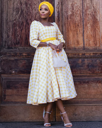 LESEDI THE DRESS IN YELLOW