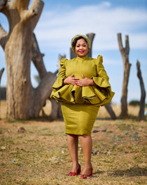 MAKENA THE SET (PEPLUM TOP & SKIRT)