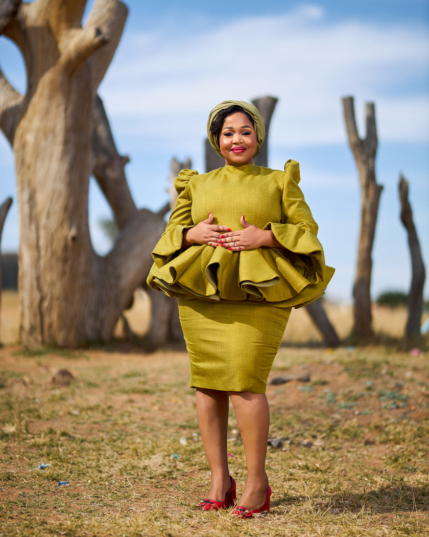 MAKENA THE SET (PEPLUM TOP & SKIRT)