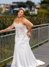 MASEBOTSANA IN WHITE (WITHOUT OVERSKIRT)