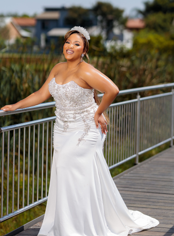 MASEBOTSANA IN WHITE (WITHOUT OVERSKIRT)