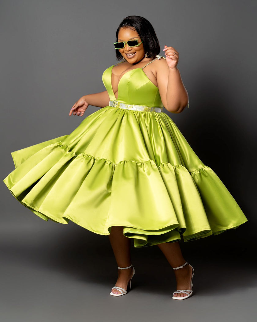 Sepatle The Corset Dress In Tea Length - BMashilo Designs