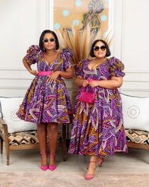 Maphuma The Ankara Dress In Tea Length