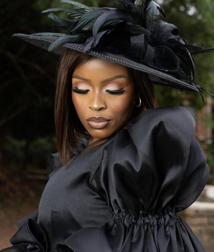 Tshimologo The Dress In Black Tea Length
