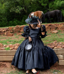 Tshimologo The Dress In Black Tea Length