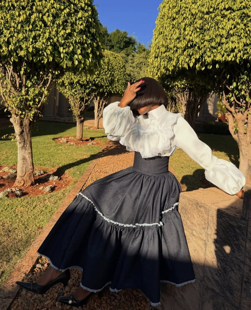 LEKEKE THE DENIM SKIRT