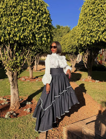 LEKEKE THE DENIM SKIRT