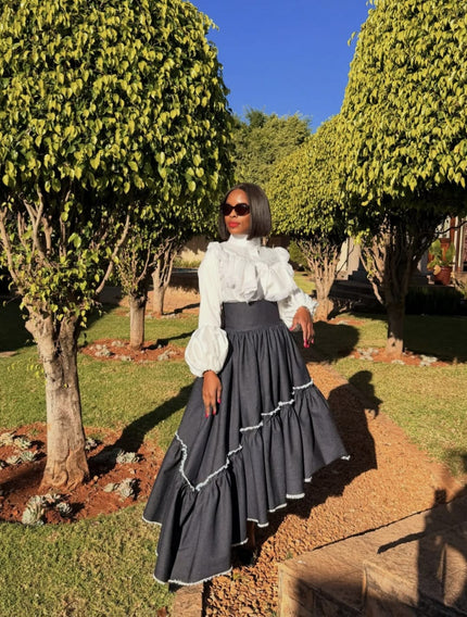 LEKEKE THE DENIM SKIRT