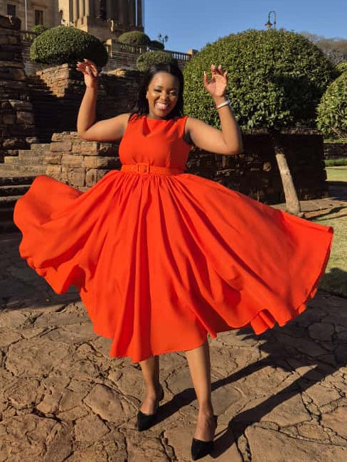KHANYISILE IN ORANGE TEA LENGTH
