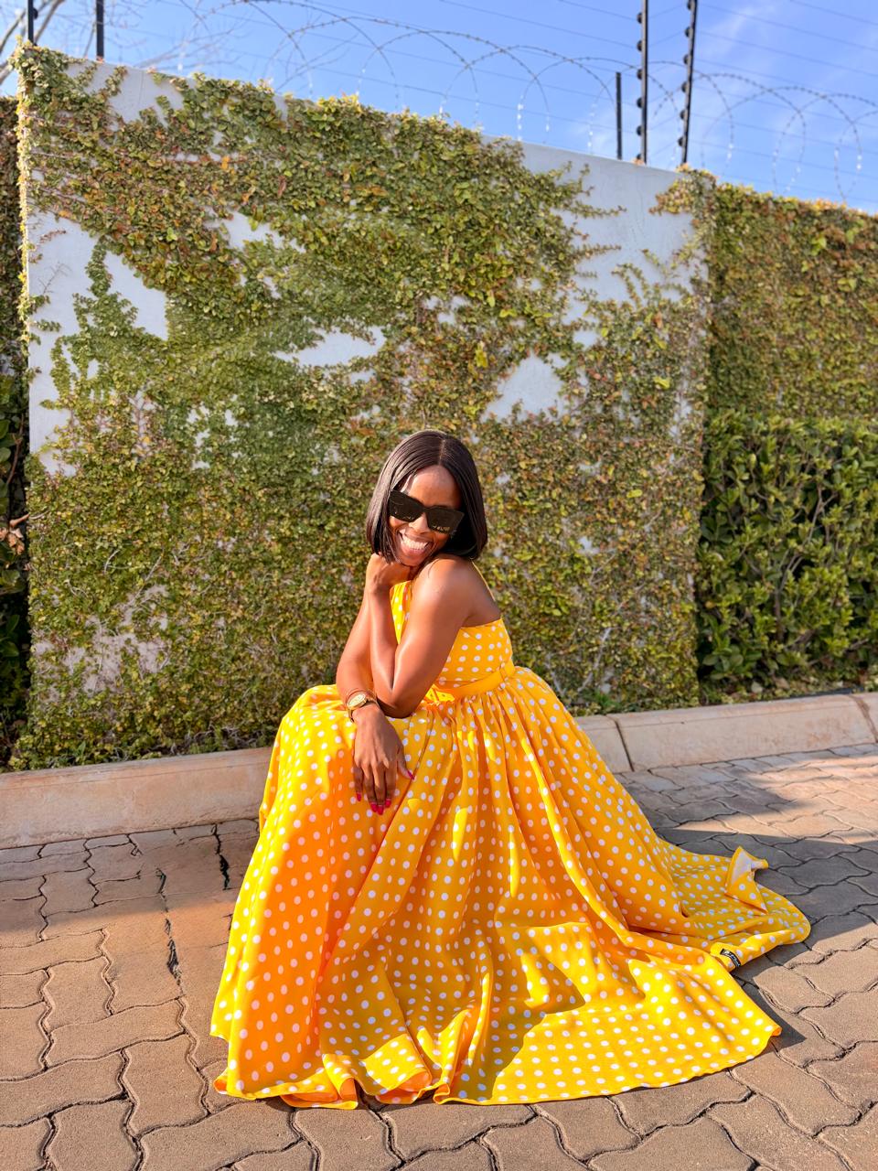 Tshephang The Dress in Yellow