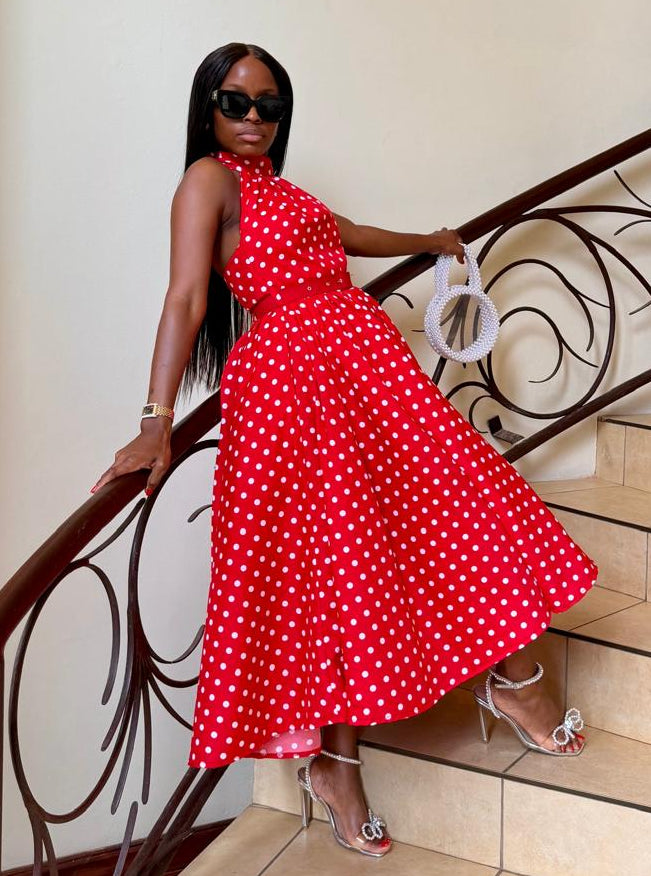 Tshephang The Dress in Red