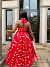 Tshephang The Dress in Red