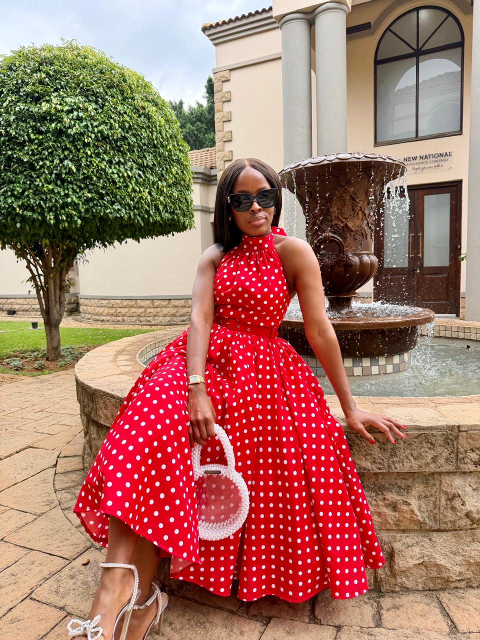 Tshephang The Dress in Red