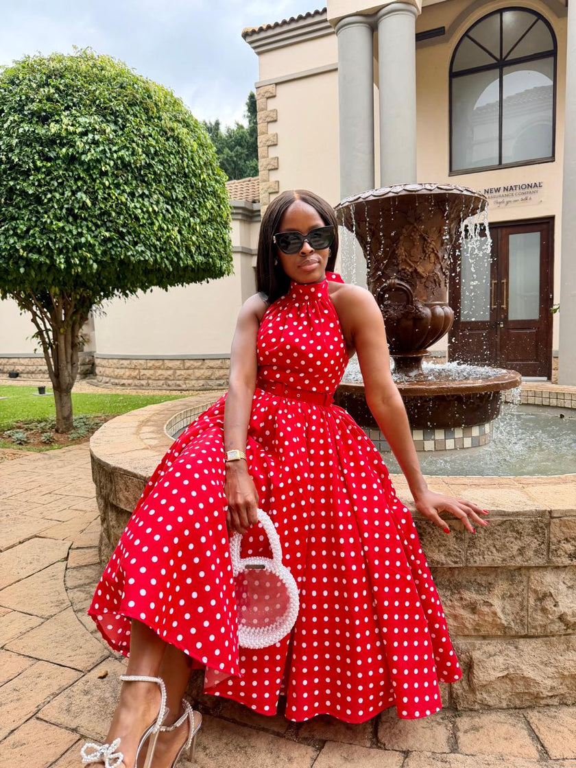 Tshephang The Dress in Red