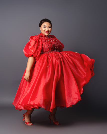 Serurubele In Tea Length (Rich Aunties) - BMashilo Designs