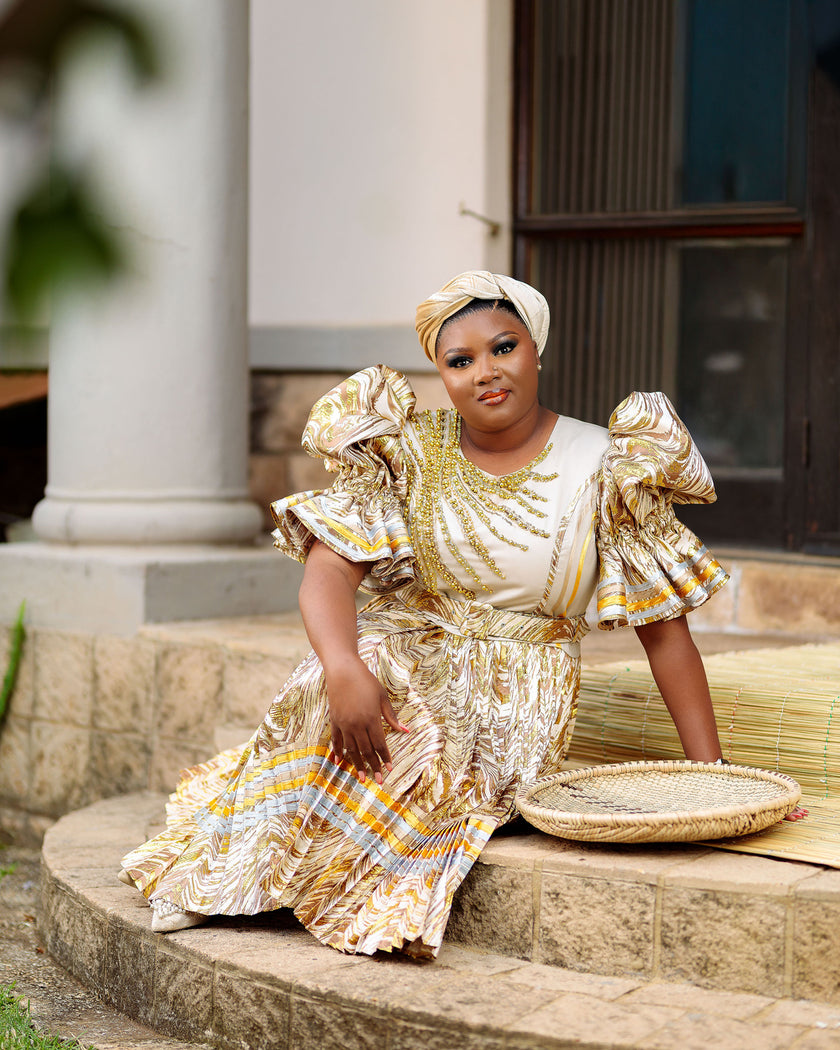 TLADI THE DRESS IN GOLD
