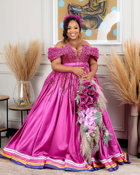 MASEBOTSANA IN PINK THE BALLGOWN