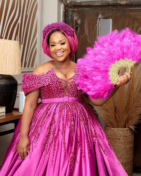 MASEBOTSANA IN PINK THE BALLGOWN