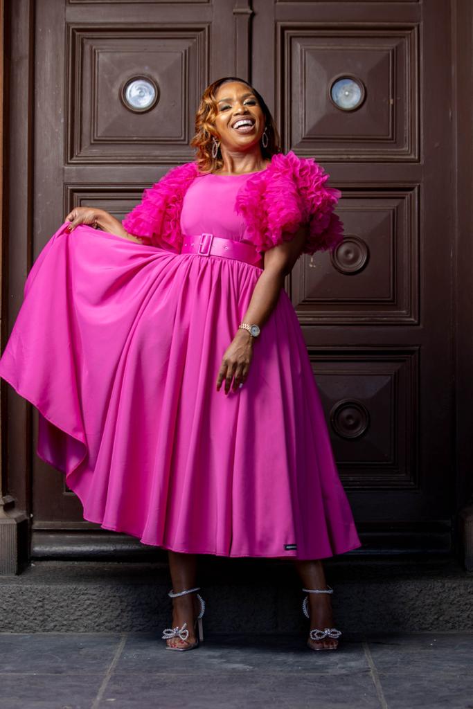 Mohwaduba In Pink Tea Length - BMashilo Designs
